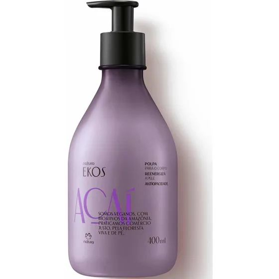 Crema Hidratante Para Cuerpo Natura Ekos Açaí En Frasco De 400ml/400g
