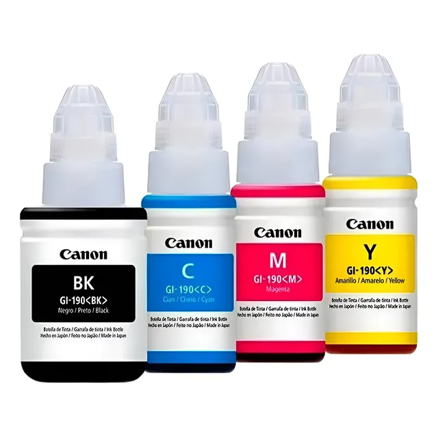 Pack X4 De Tinta Canon Gi-190 G1110 G2110 G3110 G4110