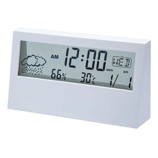 Relógio De Mesa Digital Transparente Temperatura Despertador Relógio De Mesa Digital Transparente Temperatura Despertador