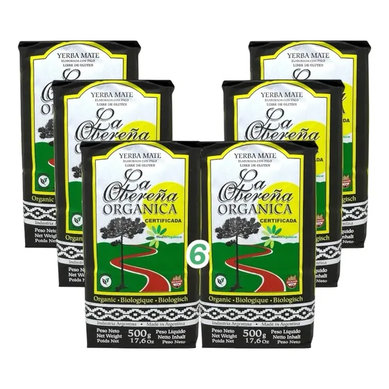 Yerba Mate Orgánica Obereña 500g - Pack X 6 Uni