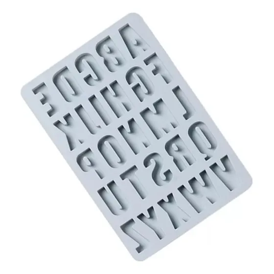 Molde De Silicona Para Chocolate Letras Grandes 