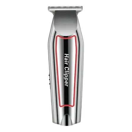 Maquina Cortar Cabelo Aparar Barba Kemei Km-032 Acabamento Prateado 127/220v