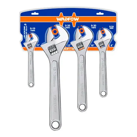 Set X 4 Llave Francesa Wadfow Waw174k U R U