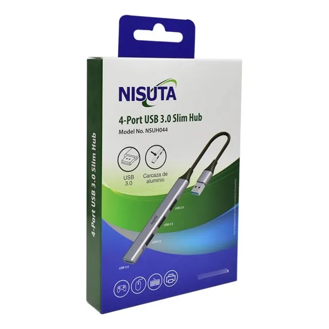 HUB NISUTA USB 3.0 (4 PUERTOS) NSUH044 USB