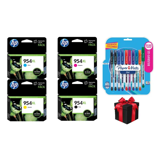 Pack 4 Cartucho Tinta Hp 954xl N C M Y Original +obsequio*