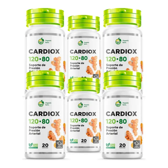 Pack 6 Frascos Suplemento Diuretico Natural Cardiox