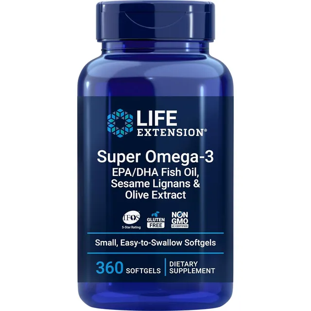Suplemento Super Omega 3 120 Cápsulas Life Extension