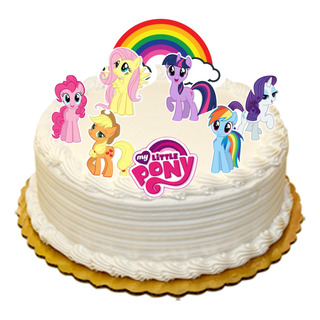 Decoración Para Pastel En Mdf Little Pony 8 Piezas Decoración Para Pastel En Mdf Little Pony 8 Piezas