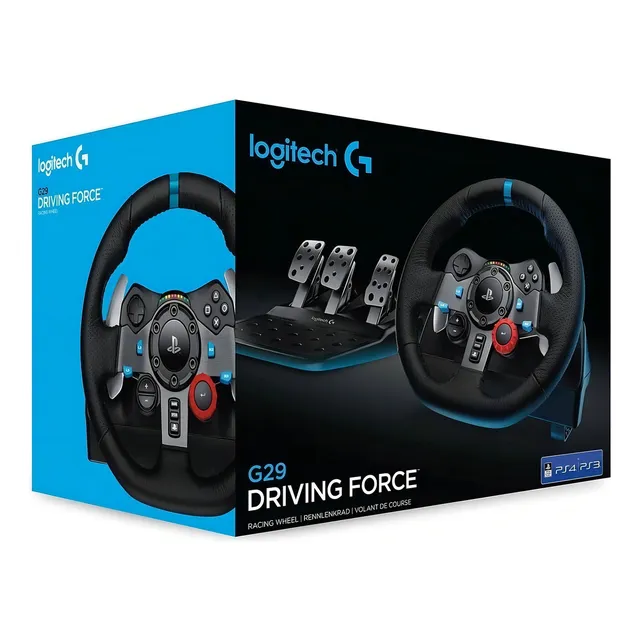 Volante Logitech G29 Pedalera Ps4 Ps3 Profesional Racing Color Negro
