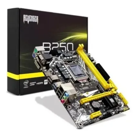 Placa Mãe B250 Para Processador Intel 6/7/8/9 Gen Lga 1151 Preto