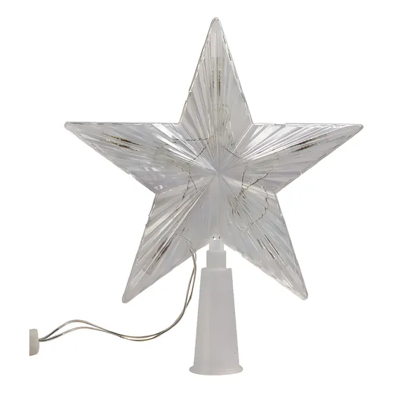 Estrela Ponteira Para Árvore De Natal Led Pisca Pisca