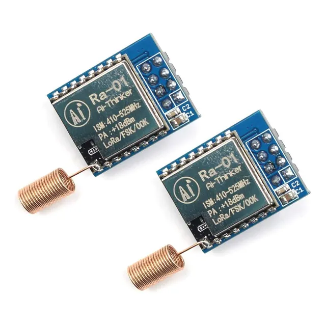 2x Transceptor Rf Lora Ra-01 4.0 Sx1278 433mhz 10km Y Antena