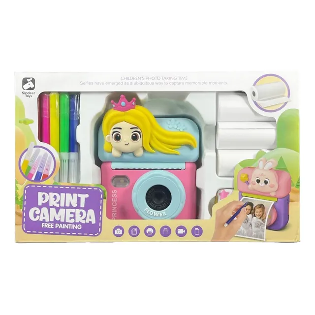 Cámara Instantánea Niños Con Impresión  Cámara Video Digital