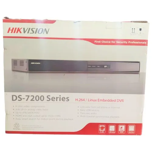 Dvr Hikvision Ds-7200 8 Canales Hdmi 