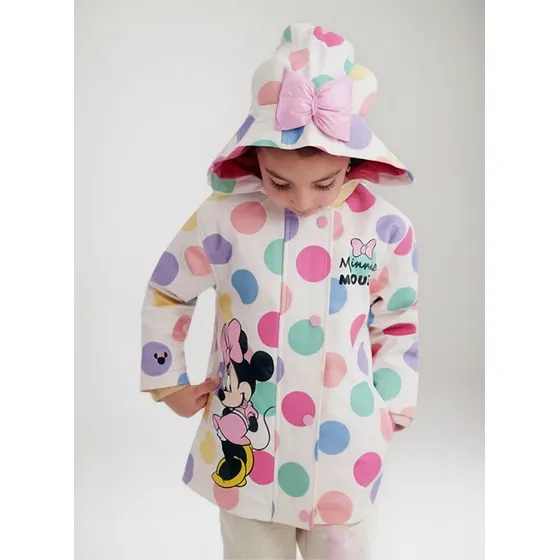 Chamarra Impermeable Para Bebé Niña Minnie Mouse Disney