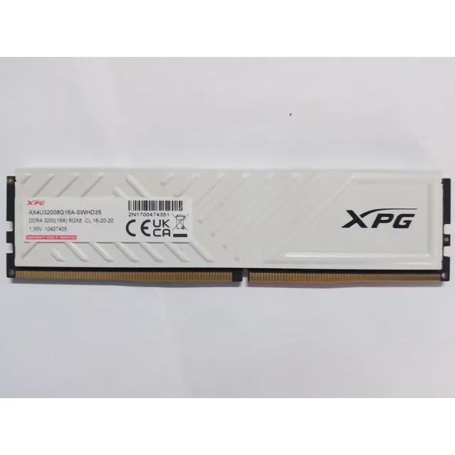 Memoria Ram Ddr4 8gb Bus 3200 Gammix D35 White Xpg ---- 16gb