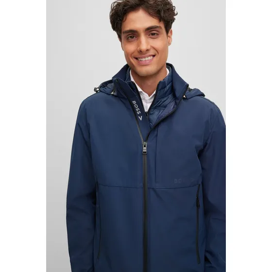 Chamarra Hugo Boss Original Con Chaleco Impermeable Nieve