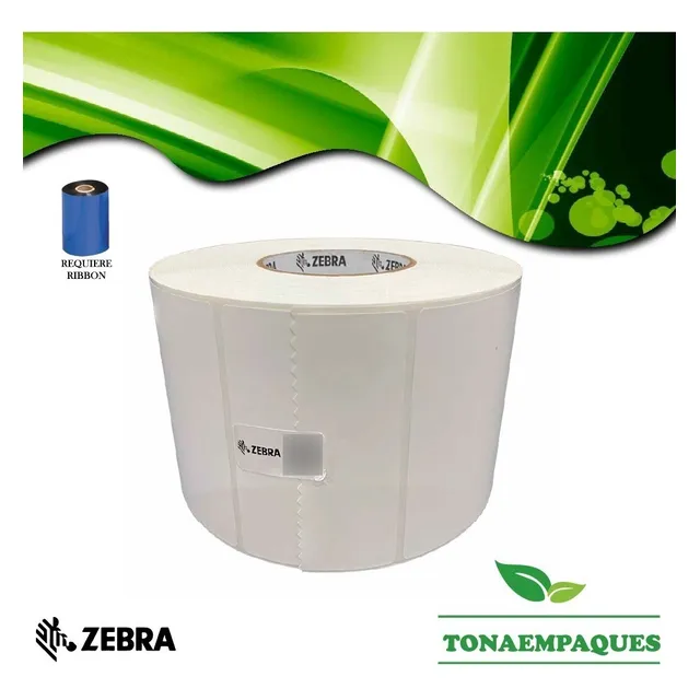 Etiqueta 4x6 Transferencia Termica Centro 3in Zebra(4 Rollo)