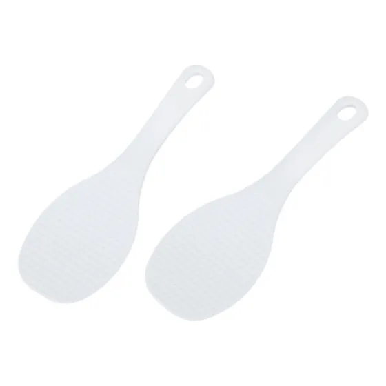Cuchara Paleta Para Arroz 7,8  Largo 2 Pieza Color Blanco