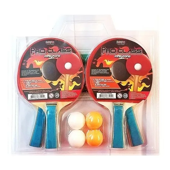 Set De Ping Pong Combo Paletas Pelotas Y Red  - E.full
