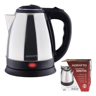 Chaleira Elétrica Inox Agratto 1,8l 220v Aquecimento Råpido Chaleira Elétrica Inox Agratto 1,8l 220v Aquecimento Råpido