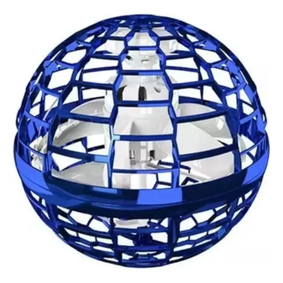 Zz Mini Drone Disco Voador Ufo Azul Infantil E0949