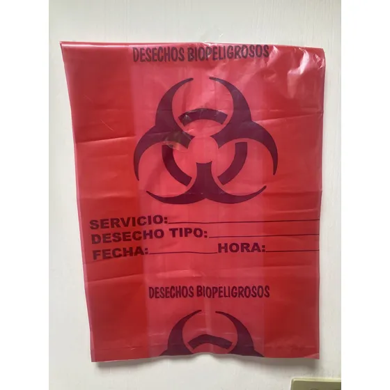 Bolsas Rojas Para Desechos Biológicos Pequeña 15 Kilo