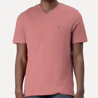 Tommy Hilfiger Camiseta Tommy Hilfiger Essential V-neck Salmão Salmão Lisa S/p Li