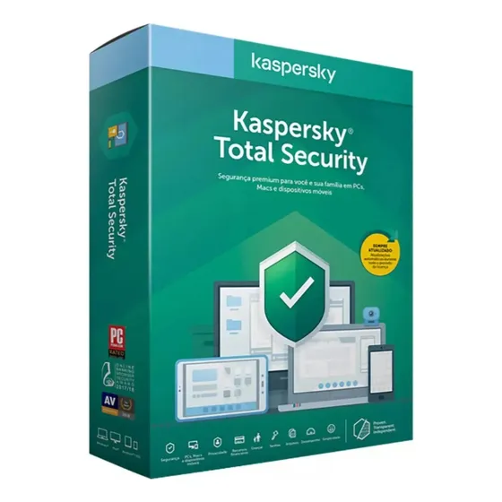  Kaspersky Total Security 1 Pc - 1 Ano  Envio Imediato.