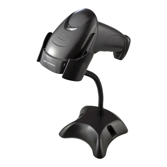 Leitor De Código De Barras Com Suporte C3tech Lb-50bk Usb