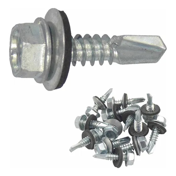 Pija Hexagonal Punta Broca Tek 1/4 X 1 PuLG C/rondana 500pzs