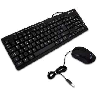 Kit Teclado Y Mouse Alámbrico Usb Techzone Plug & Play Negro Kit Teclado Y Mouse Alámbrico Usb Techzone Plug & Play Negro