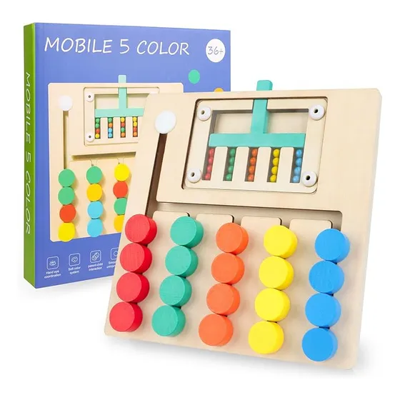 Juego De Patrones Montessori 4 Colores Con Tablero Niños