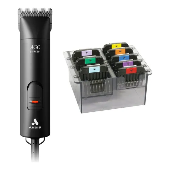 Máquina Tosa Agcb2 Andis 127/220V + Adaptadores