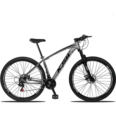 Bicicleta Aro 29 Ksw 24 Marchas Shimano Freio Hidraulico/k7 Grafite/preto 19