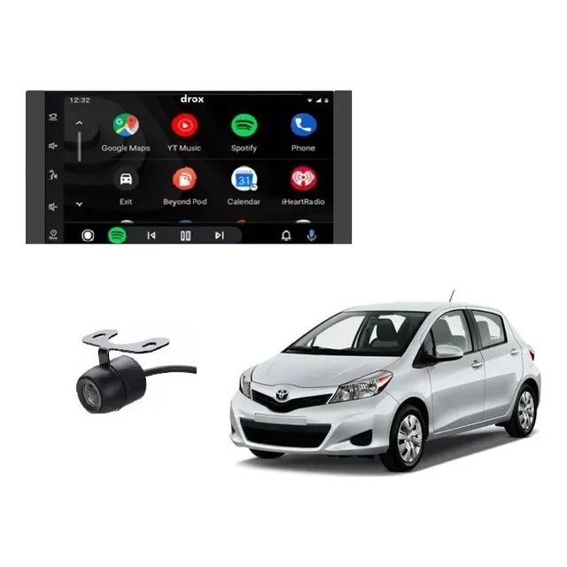 Kit Radio Android 9.1 Wifi Netflix Yaris Sport  2012 Al 2014