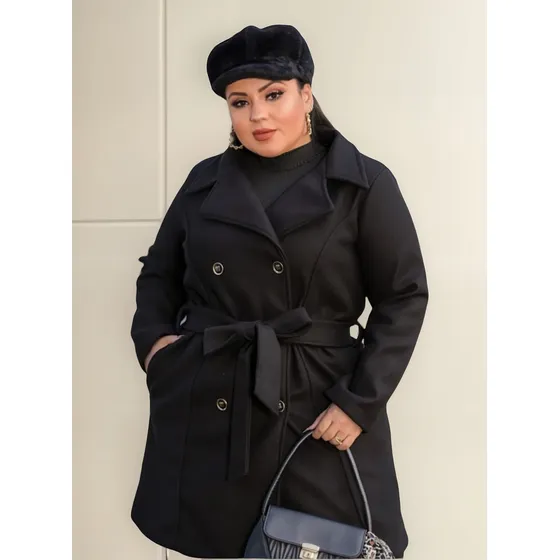 Sobretudo Feminino Casaco Plus Size Quentinho E Aconchegante