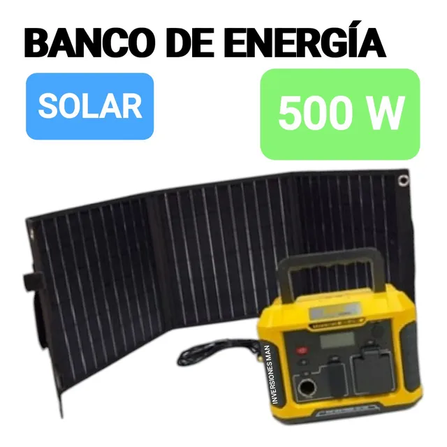 Batería Solar Banco De Energía Portátil 500 Watts