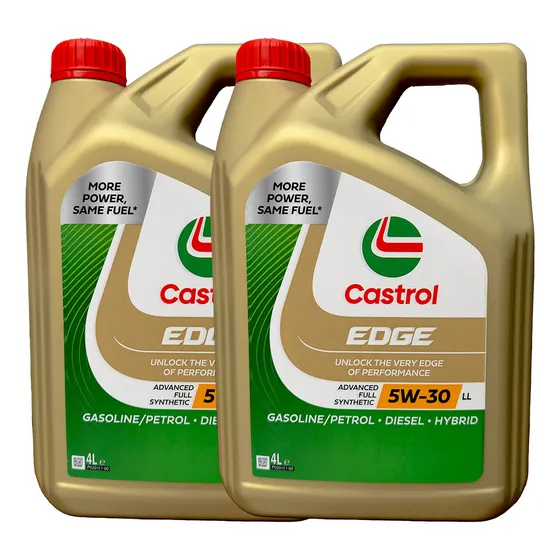 Castrol Edge LL 5W-30 4 L Aceite para motor sintético para autos, pickups & suv Pack 2 unidades 8L