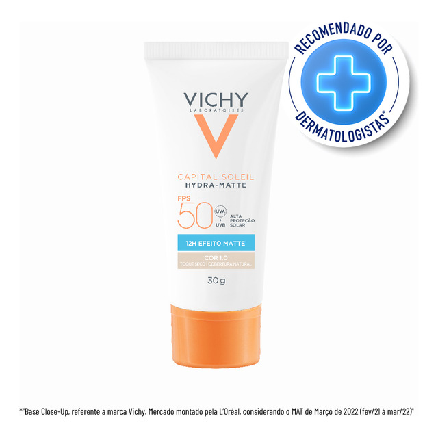 Vichy Capital Soleil Hydra-matte Fps 50 Cor 1.0 - Protetor S Vichy Capital Soleil Hydra-matte Fps 50 Cor 1.0 - Protetor S