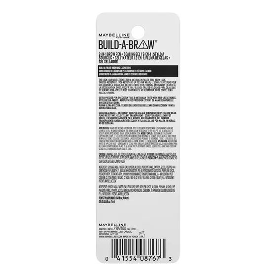 Plumón Y Gel Sellador De Cejas Maybelline Build A Brow Color Medium brown