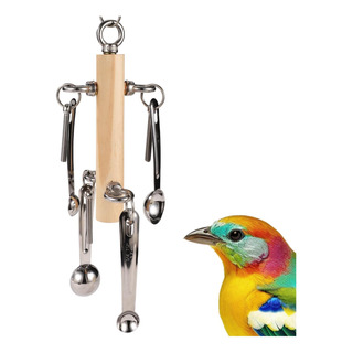 Juguete Para La Cuchara De Pájaros, Loros Colgantes De Acero Juguete Para La Cuchara De Pájaros, Loros Colgantes De Acero