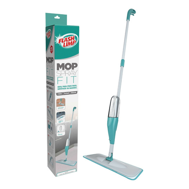 Mop Spray Fit Microfibra com Reservatório de 365ml Flash Limp Mop Spray Fit Microfibra com Reservatório de 365ml Flash Limp