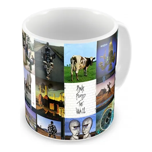 Caneca Pink Floyd Discografia Geek