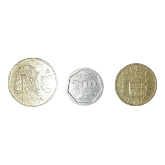 Monedas De 100 200 Y 500 Pesetas