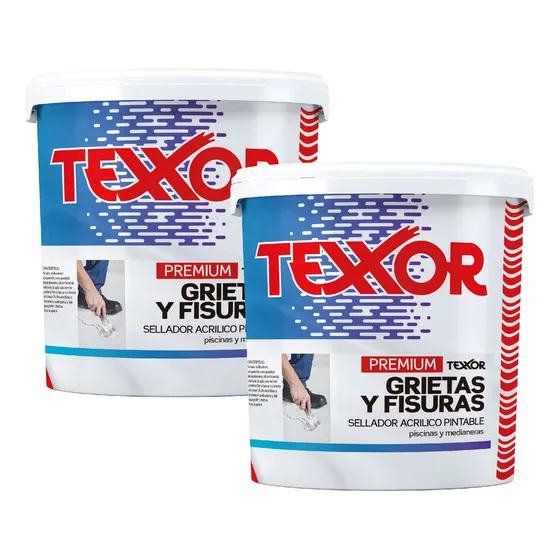 Sella Grietas Para Piscinas Techos Medianeras 2kg Texxor