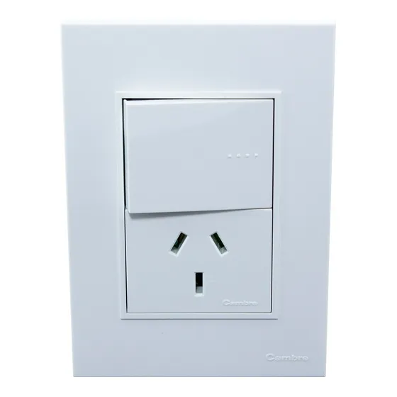 Llave De Luz Armada 1 Combinación Doble + Toma Simp Bauhaus