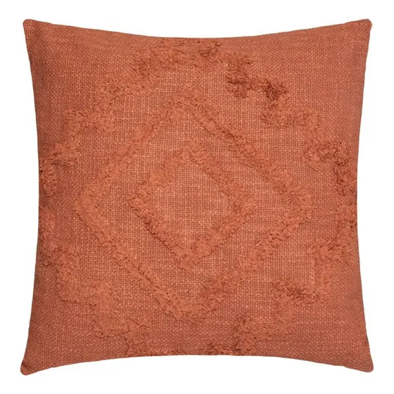 Cojín Inca Algodón Y Poliester 40x40 Cm Terracota Atmosphera
