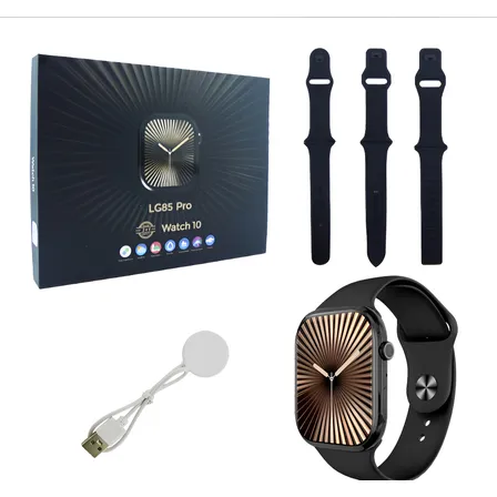 Reloj Smartwatch Kit Modelo Lg85 Marca Watch10 Negro