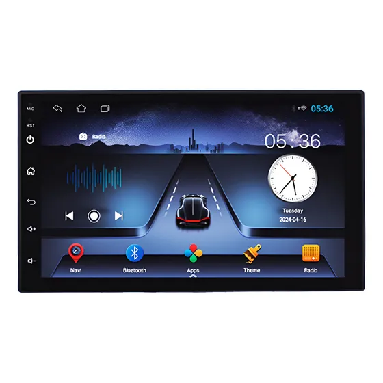 Multimídia 7 Android Carplay Rs-718br Pro Line Roadstar Gps Cor Preto